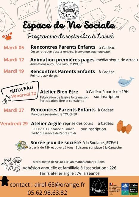 Atelier Argile avec l'AIREL le 29 septembre à Cadéac et soirée jeux de société à Jézeau | Vallées d'Aure & Louron - Pyrénées | Scoop.it