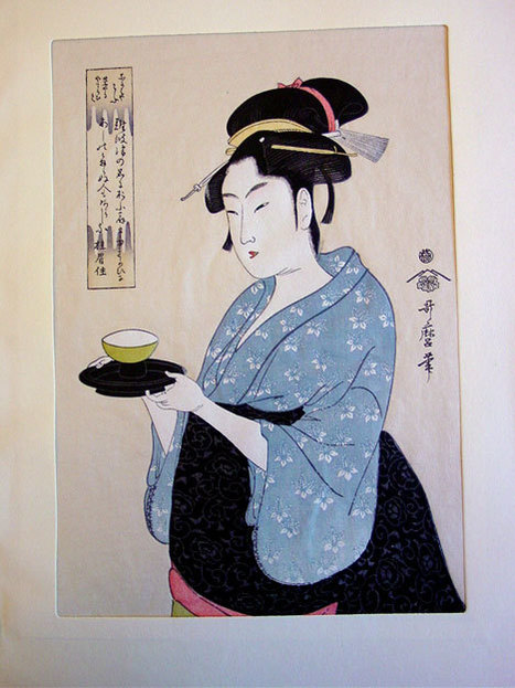 Portrait de Naniwaya Okita par Kitagawa Utamaro | Merveilles - Marvels | Scoop.it