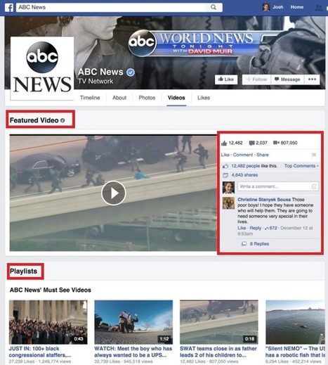Facebook lance les playlists et les cha&icirc;nes vid&eacute;os pour les Pages - #Arobasenet | Going social | Scoop.it