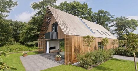 [inspiration] Belle intégration à son environnement pour cette maison bois néerlandaise | Build Green, pour un habitat écologique | Scoop.it