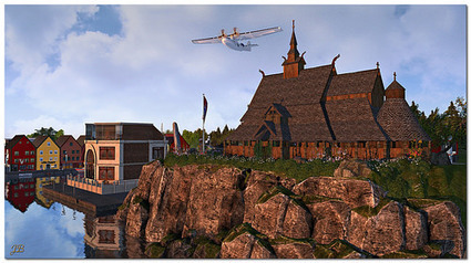 Plane over Second Norway - Second life | Second Life Destinations | Scoop.it