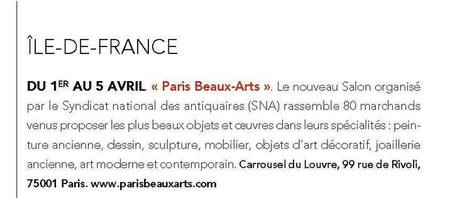 Arts et Decoration - Actu IDF / Mars 2015 | Paris Beaux-Arts | Scoop.it