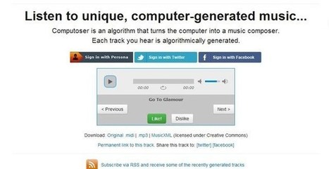 Computoser, web que compone m&uacute;sica con licencia Creative Commons | Aplicaciones y Herramientas . Software de Dise&ntilde;o | Scoop.it