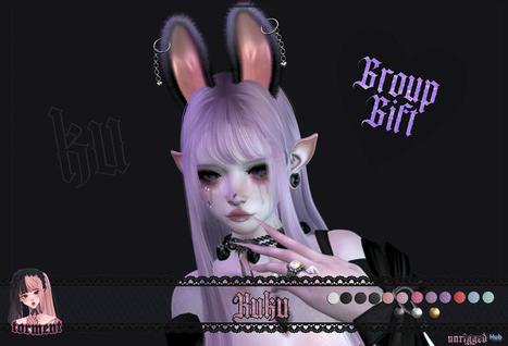 Kuku Ears Fatpack January 2023 Group Gift by torment | Teleport Hub - Second Life Freebies | Second Life Freebies | Scoop.it