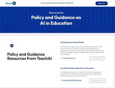 Guidance and Policy on AI in Education - including free webinar on May 15, 2024 | iGeneration - 21st Century Education (Pedagogy & Digital Innovation) | Scoop.it