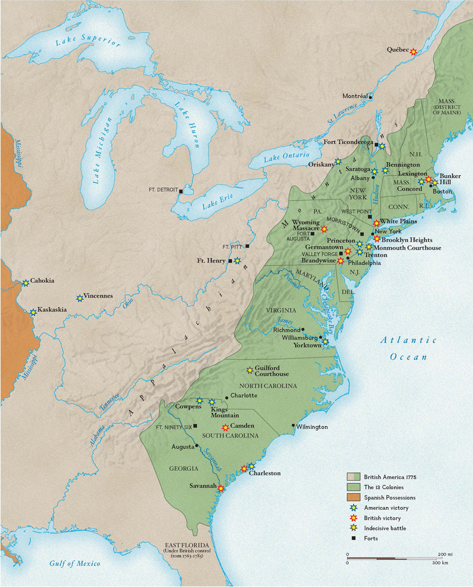 Revolutionary War Battles  Geography Education