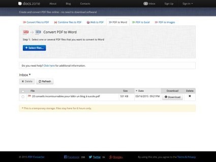 Docs.Zone, convertisseur de documents tout en un | Time to Learn | Scoop.it