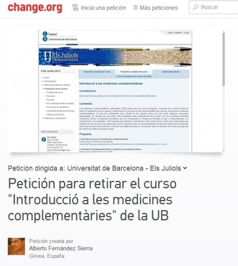 La Universidad de Barcelona y su “introducción a las medicinas complementarias” | Escepticismo y pensamiento crítico | Scoop.it