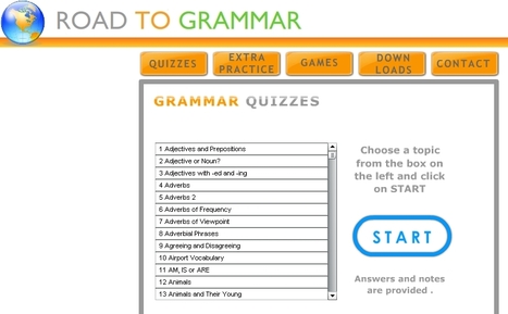 Road To Grammar --- Grammar practice and vocabulary | eflclassroom | Scoop.it