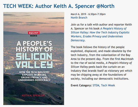 Book Talk by Author Keith A. Spencer Wednesday March 6th, 6:30-7:30pm at North Branch Berkeley Public Library, 1170 The Alameda, Berkeley, CA 94707 | Community Connections: Events and Resources To Support Youth Development | Scoop.it