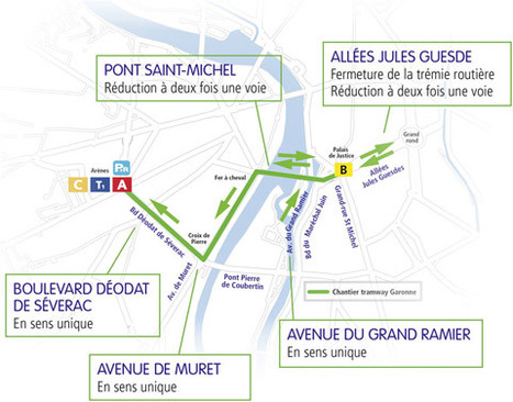 Toulouse : Début du chantier du tramway Garonne, lundi 13 février | Toulouse La Ville Rose | Scoop.it