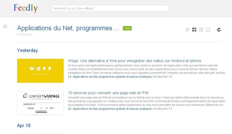 Donner le look Google Reader à Feedly grâce à Feedly Reader sur google chrome | Time to Learn | Scoop.it