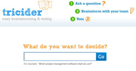 Online Brainstorming and Voting. Amazingly Easy and Free | tricider | Digital Delights for Learners | Scoop.it