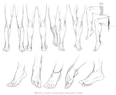 Legs and Feet Drawing Reference | Drawing Refer...