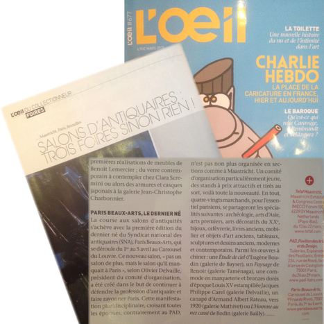 L'oeil Mars 2015 | Paris Beaux-Arts | Scoop.it