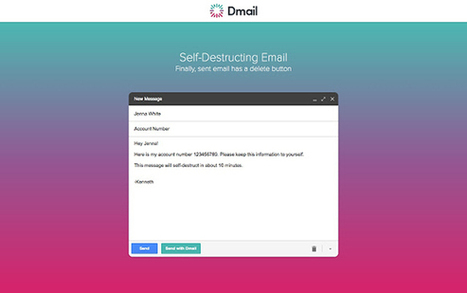 Dmail, mails que se autodestruyen en GmailDosBit | Las TIC en la Educación | Scoop.it