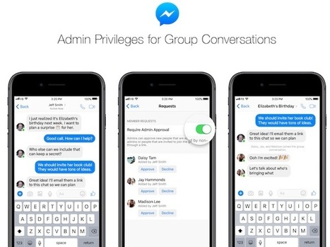 Facebook Messenger met en place un statut d'administrateur pour contrôler les groupes de conversations | KultureGeek | Smartphones et réseaux sociaux | Scoop.it