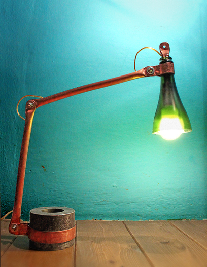 Copper table lamp | Recyclart | 1001 Recycling Ideas ! | Scoop.it