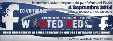 Manifestation anti-p&eacute;dophile devant le si&egrave;ge social de Facebook &agrave; Paris, 4/09/14 | ACTUALIT&Eacute; | Scoop.it