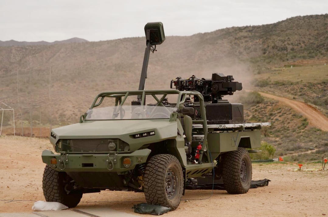 American Rheinmetall tests drone hunter vehicle...