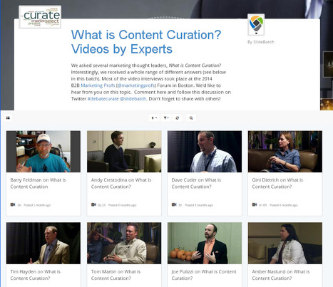 Content Curation Defined and Illustrated by Marketing Experts: a Video Collection | Content Curation World | Scoop.it