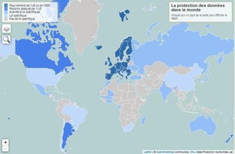 La CNIL publie une carte interactive de la protection des données dans le monde | Websalute, e-santé, e-health, #hcsmeuit | Scoop.it