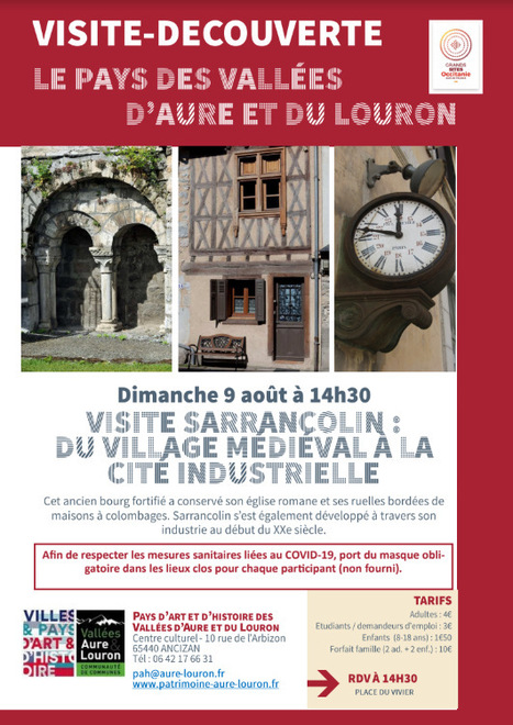 Visite de Sarrancolin le 9 août | Vallées d'Aure & Louron - Pyrénées | Scoop.it