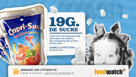 Pétition: Capri-Sun Multivitamin, beaucoup trop sucré pour les enfants! | 16s3d: Bestioles, opinions & pétitions | Scoop.it