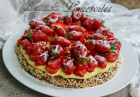 tarte moelleuse aux fraises et amandes | recettes pour le dessert : gateaux, desserts et patisseries, boissons rafraichissantes ou boissons chaudes selon la saison | Scoop.it