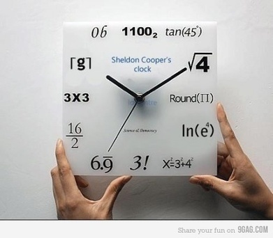 Sheldon Cooper's clock | fun for geeks | Scoop.it