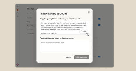 Anthropic facilite la migration de ChatGPT &agrave; Claude avec une option pratique | Ressources Community Manager | Scoop.it