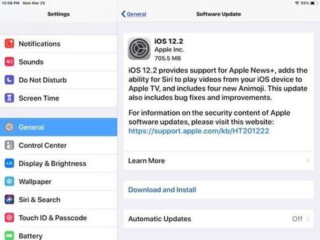 iOS 12.2 Update Released for Download [IPSW Links] | iPads, MakerEd and More  in Education | Scoop.it