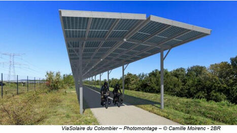 Le premier parc photovoltaïque linéaire sur véloroute sort de terre le long du Rhône | rev3 - la 3ème révolution industrielle en Hauts-de-France | Scoop.it