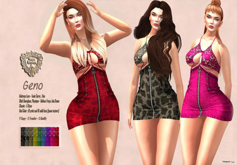 Geno Mini Dress Fatpack Teleport Hub Group Gift by Nala Design | Teleport Hub - Second Life Freebies | Second Life Freebies | Scoop.it