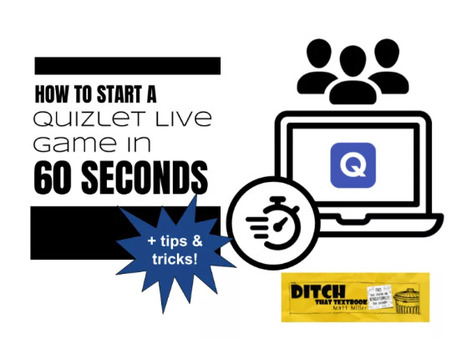 How to start a Quizlet Live game in 60 seconds + tips and tricks | Creative teaching and learning | Scoop.it