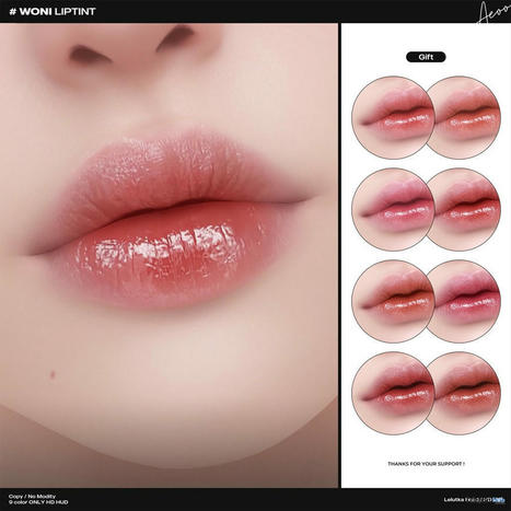 Woni Liptint May 2024 Group Gift by aeoo | Teleport Hub - Second Life Freebies | Second Life Freebies | Scoop.it