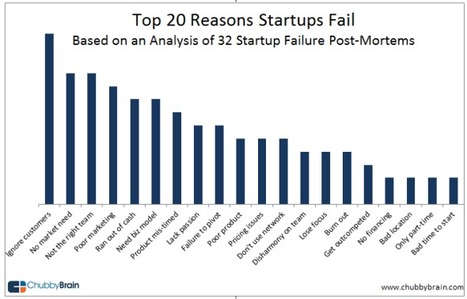 Why Startups Fail - 20 Top Reasons Gleaned from 32 Startup Failure Post-Mortems | Online Business Models | Scoop.it