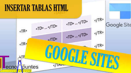 Insertar tablas en Google Sites con HTML y CSS | tecno4 | Scoop.it