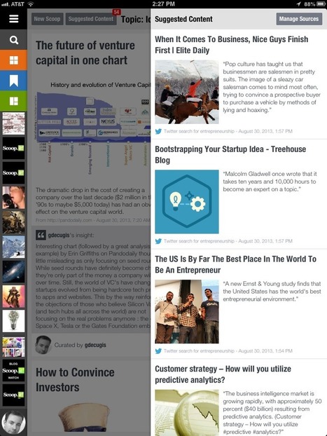 Content Curation: Inspiration wants to be free &mdash; news for iPad users | 21st Century Learning and Teaching | Scoop.it