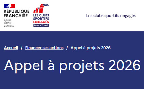 L&rsquo;appel &agrave; projets "Les clubs sportifs engag&eacute;s" | 2 - Appel &agrave; projets - &agrave; contributions | Scoop.it