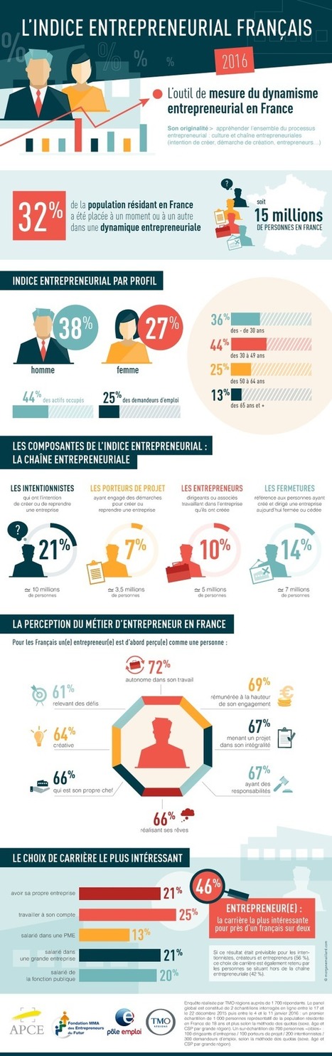 Découvrez l'Indice Entrepreneurial Français de l'APCE/AFE | Innovation Sociale et Entrepreneuriat Social | Scoop.it