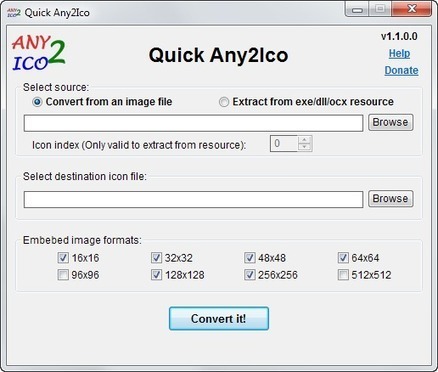 Cómo convertir cualquier imagen a iconos con Quick Any2Ico | TIC & Educación | Scoop.it