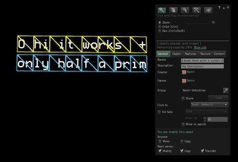 8 Faces Mesh Prim and xytext v2 Full Perm by Neitri Industries | Teleport Hub | Teleport Hub | Scoop.it