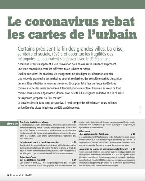Le coronavirus rebat les cartes de l’urbain (dossier) | Labo Cités - L'actualité de la politique de la ville en Auvergne-Rhône-Alpes | Scoop.it