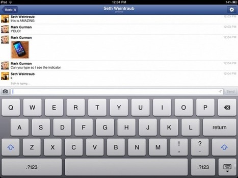 Facebook Messenger App For iPad - Leaked Image Screenshots Of Messenger For iPad ~ Geeky Apple - The new iPad 3, iPhone iOS 5.1 Jailbreaking and Unlocking Guides | Best iPhone Applications For Business | Scoop.it