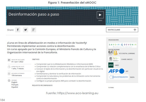 Educomunicación contra las fake news: una experiencia en sMOOC para el desarrollo de la alfabetización mediática crítica / Roberto Feltrero, Saeta Hernando, Leticia Acosta-Sznajderman | Comunicación en la era digital | Scoop.it