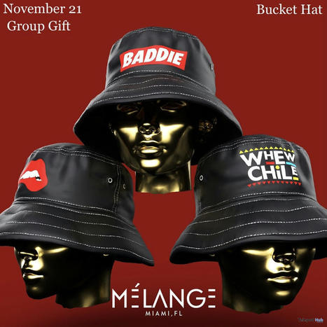 Bucket Hat November 2021 Group Gift by Melange | Teleport Hub - Second Life Freebies | Second Life Freebies | Scoop.it