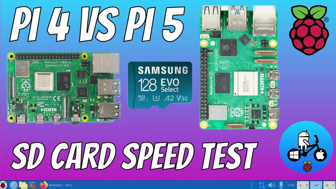 Raspberry Pi 5 Vs Pi 4. micro sd speed tests