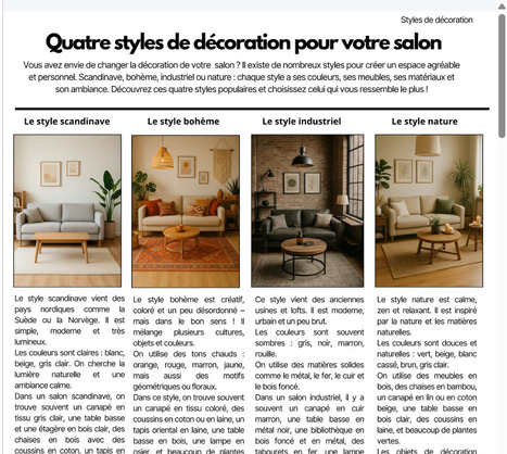 A2  STYLES DE DÉCORATION | FLEursdeFLE | Scoop.it
