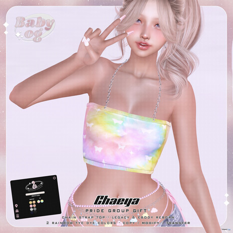 Chaeya Top Pride Edition June 2025 Group Gift by Baby OG | Teleport Hub - Second Life Freebies | Teleport Hub | Scoop.it